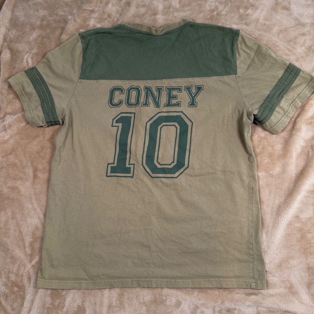 Coney Island Picnic Everlast 10 T-Shirt Mens XL Olive Green Graphic Jersey Tee - Picture 2 of 7